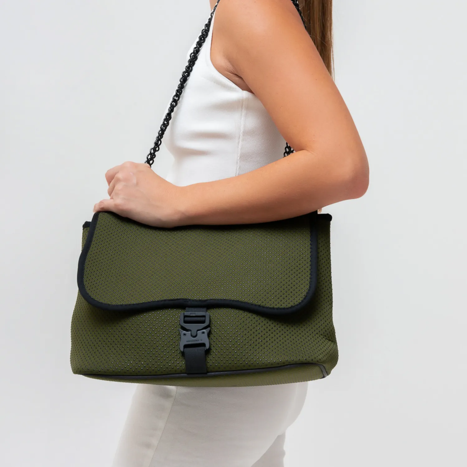 FLAP CROSSBODY SAFARI GREEN