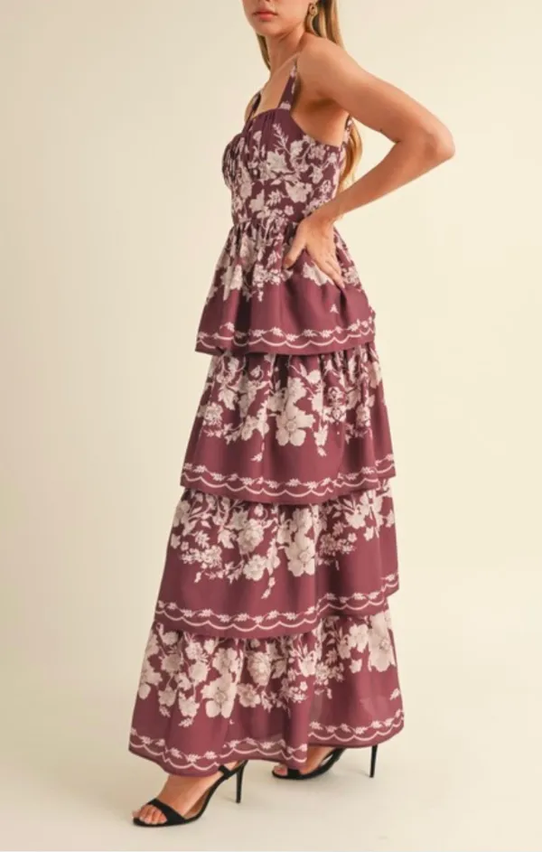 Floral Tiered Maxi Dress