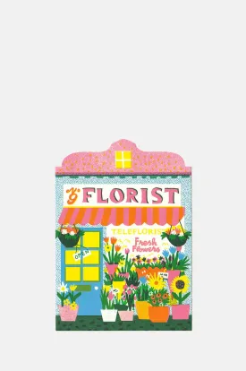 Florist Shop Die Cut Card