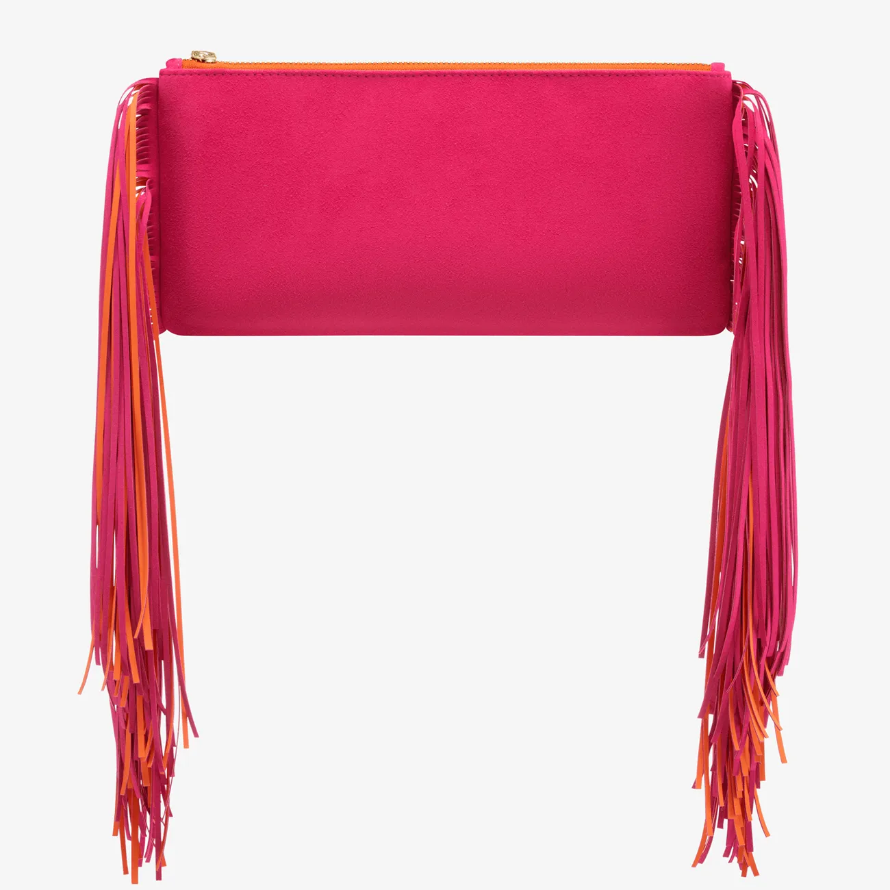 Fringe Clutch "Miami Pink"