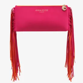 Fringe Clutch "Miami Pink"