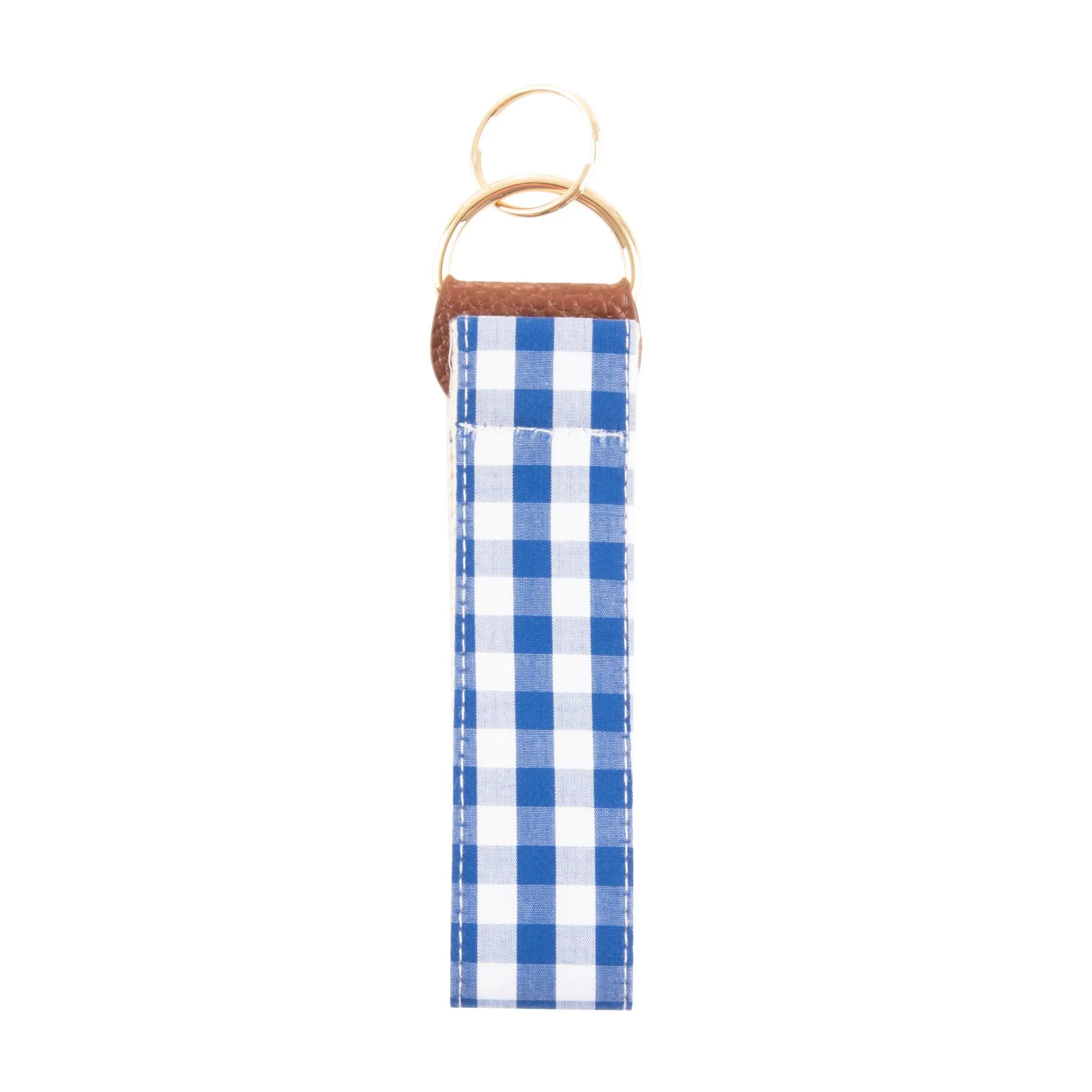 Gingham Key Fob