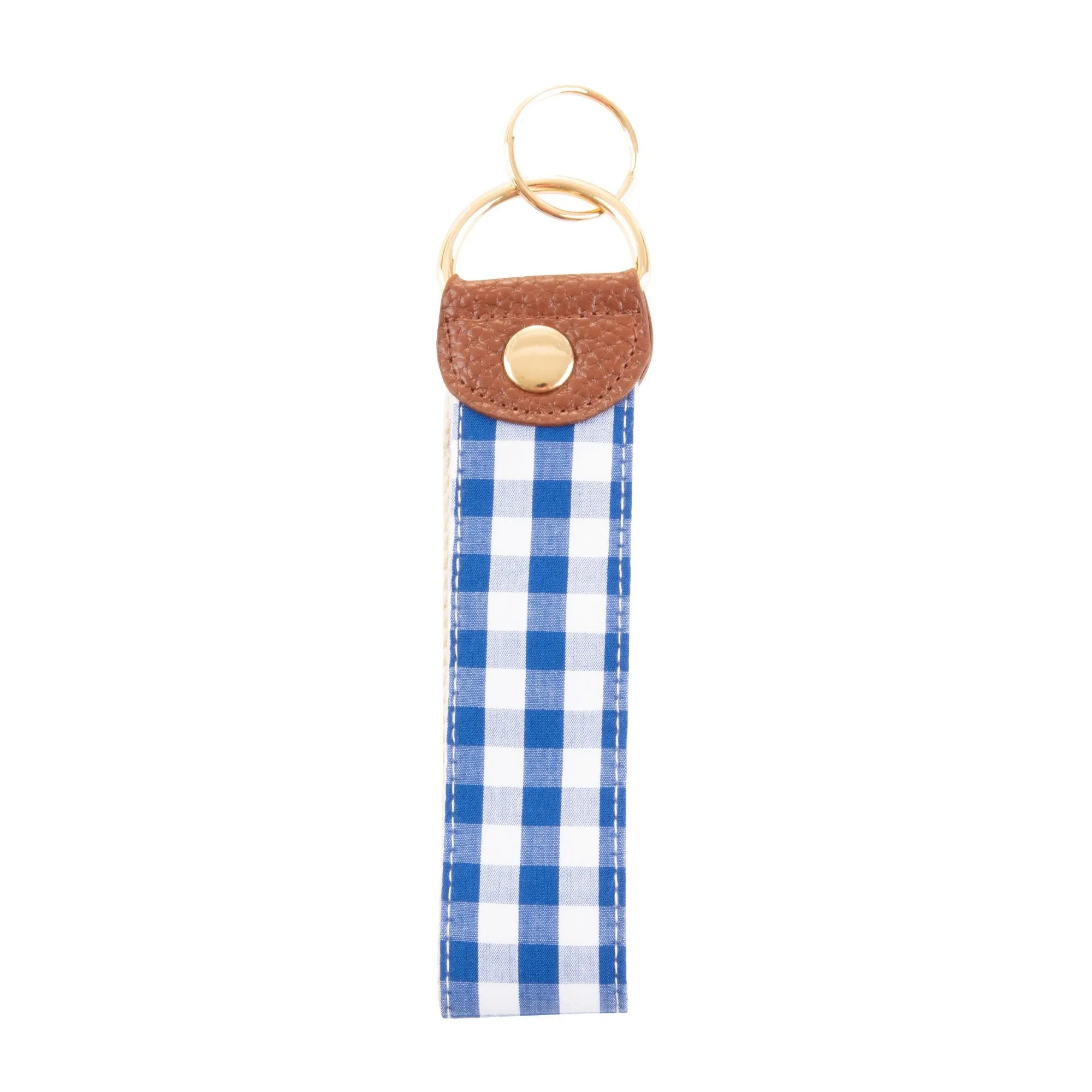 Gingham Key Fob