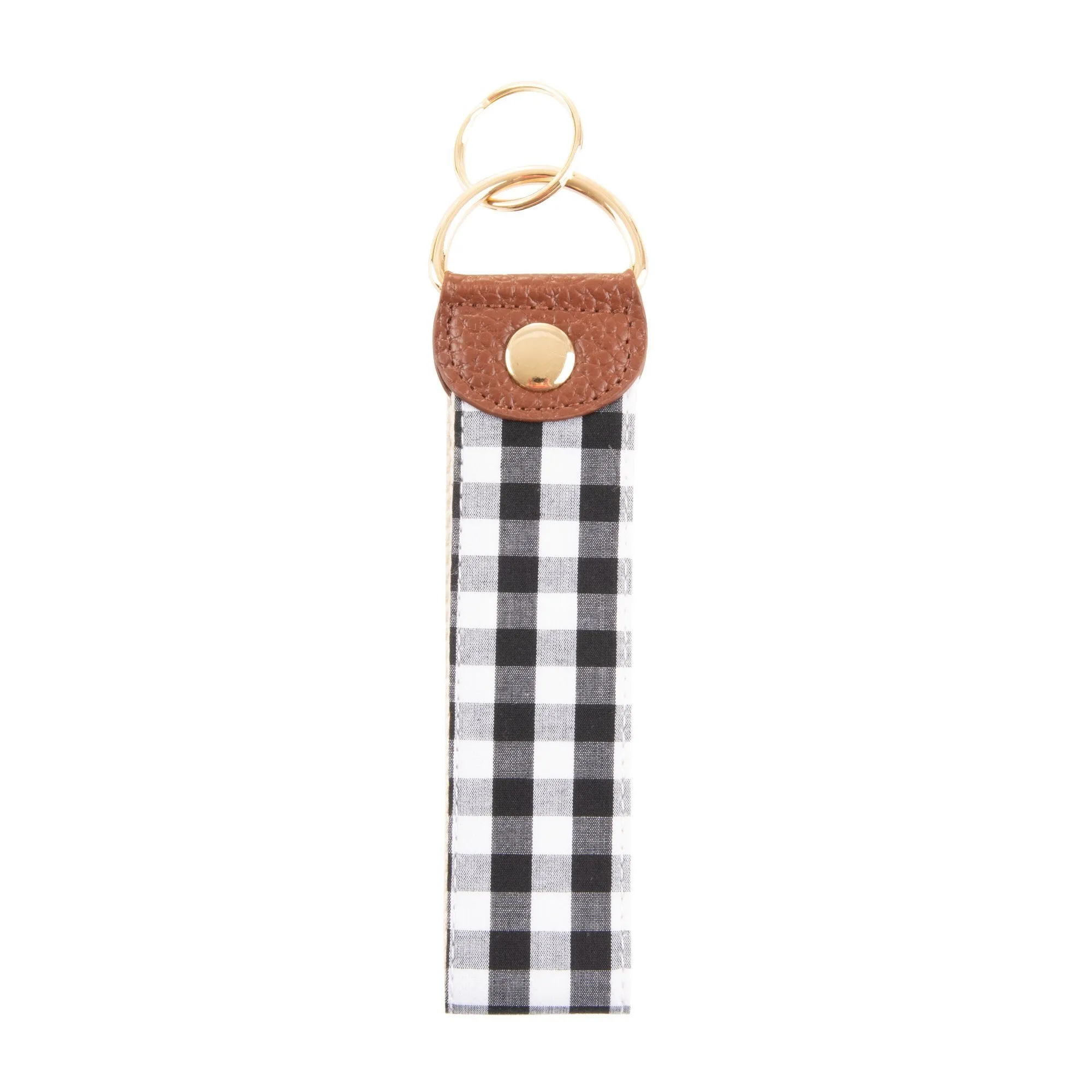 Gingham Key Fob