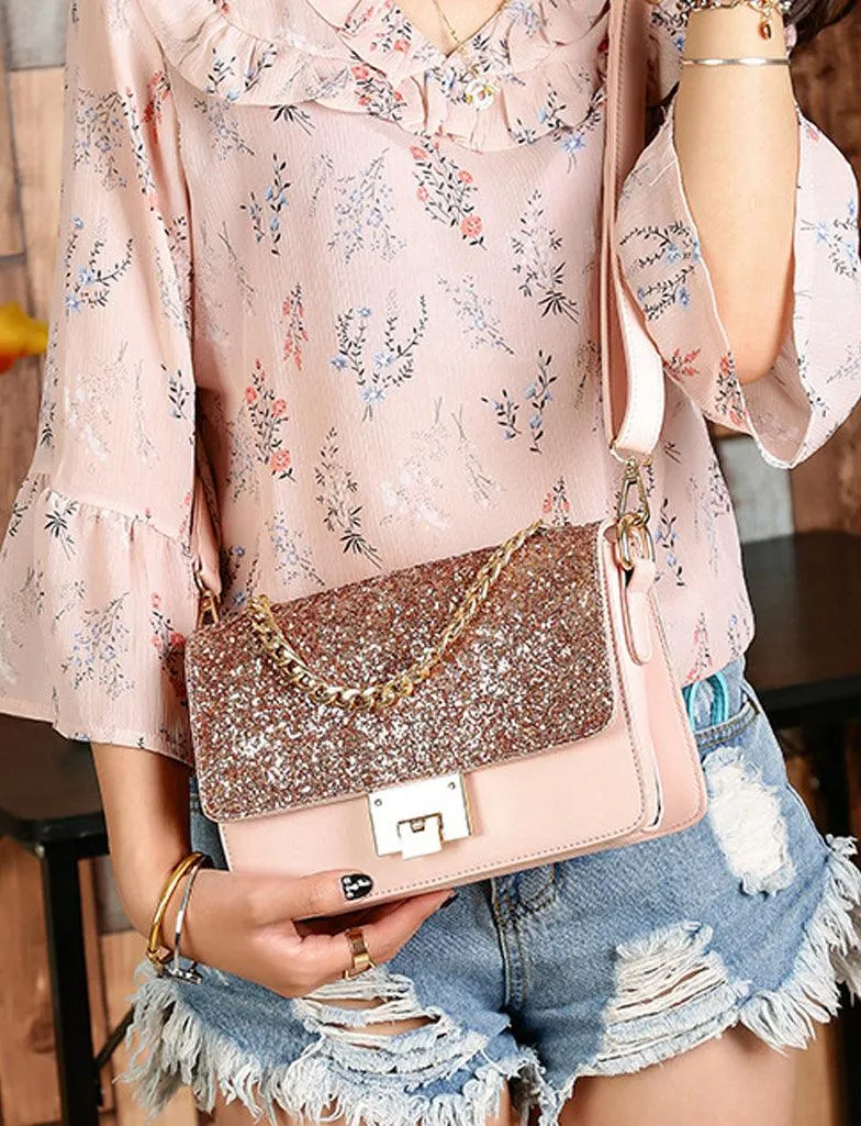 GLITTER & GOLD EVENING CLUTCH