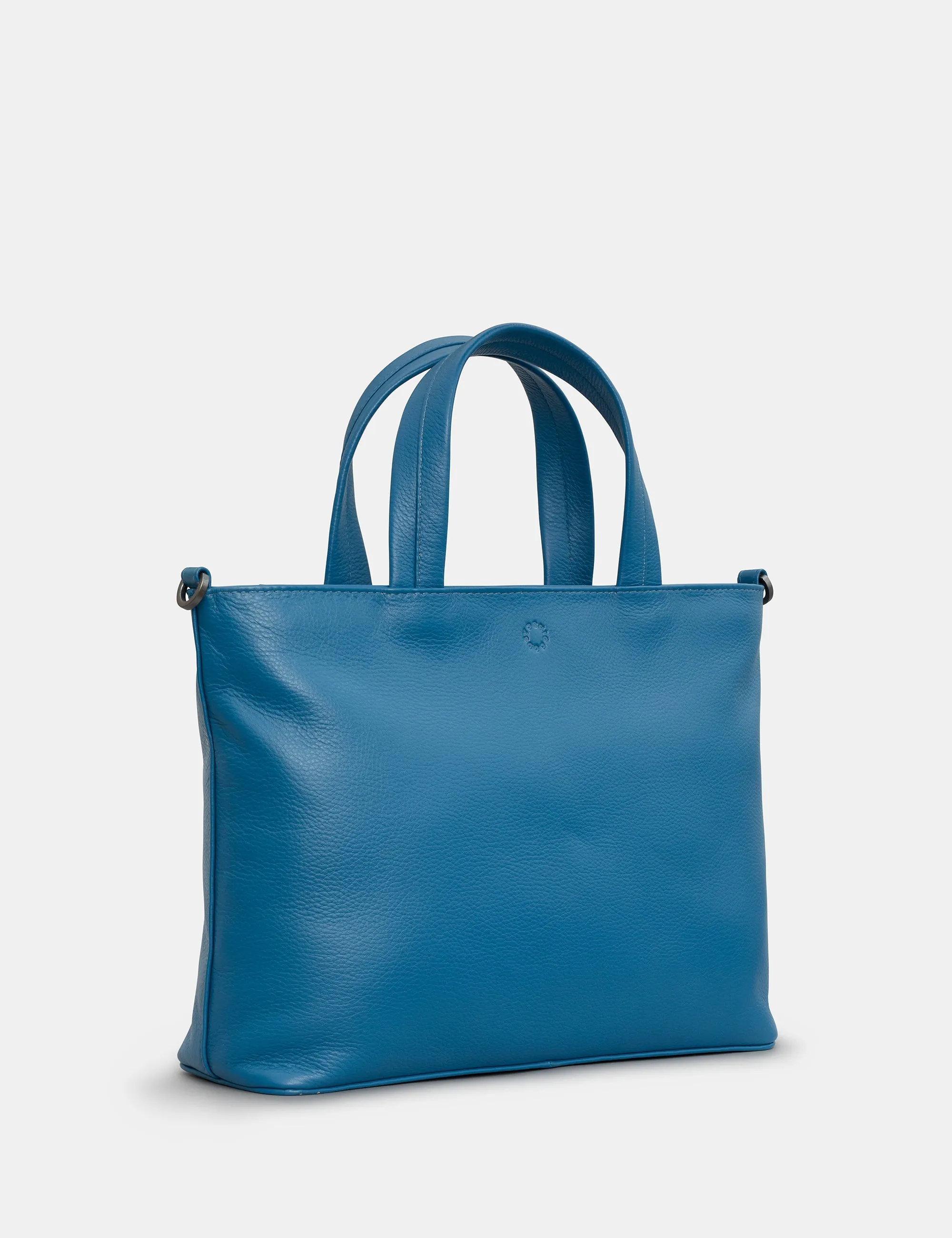 Hampton Petrol Blue Leather Multiway Grab Bag