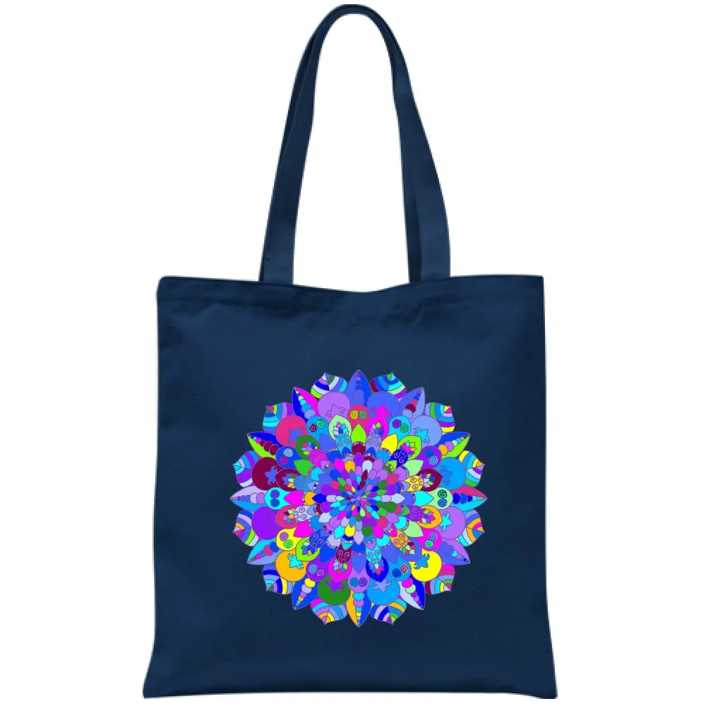 Hand-Drawn Mandala Art Cotton Bag - Mandala Art Design