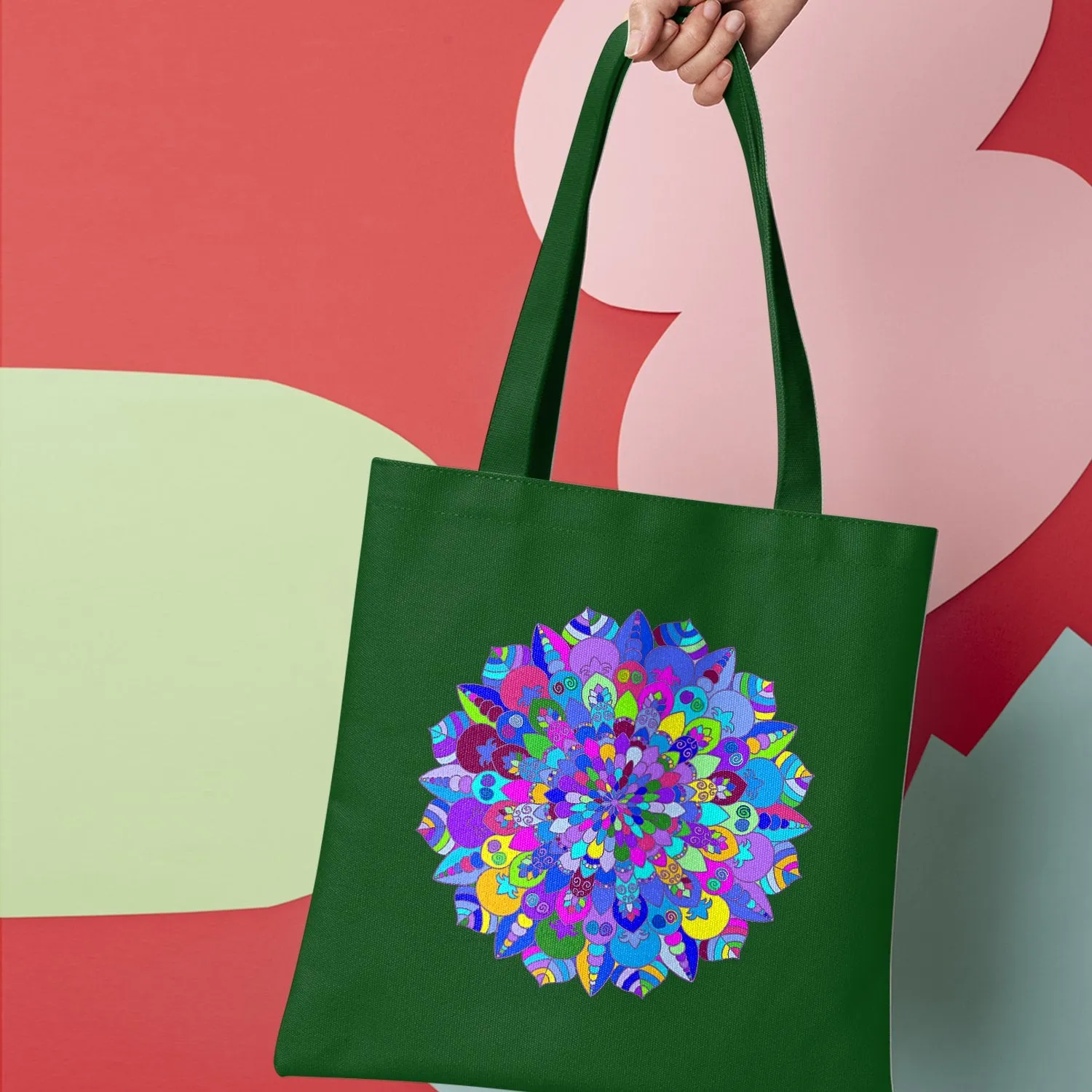 Hand-Drawn Mandala Art Cotton Bag - Mandala Art Design