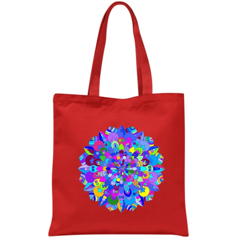 Hand-Drawn Mandala Art Cotton Bag - Mandala Art Design