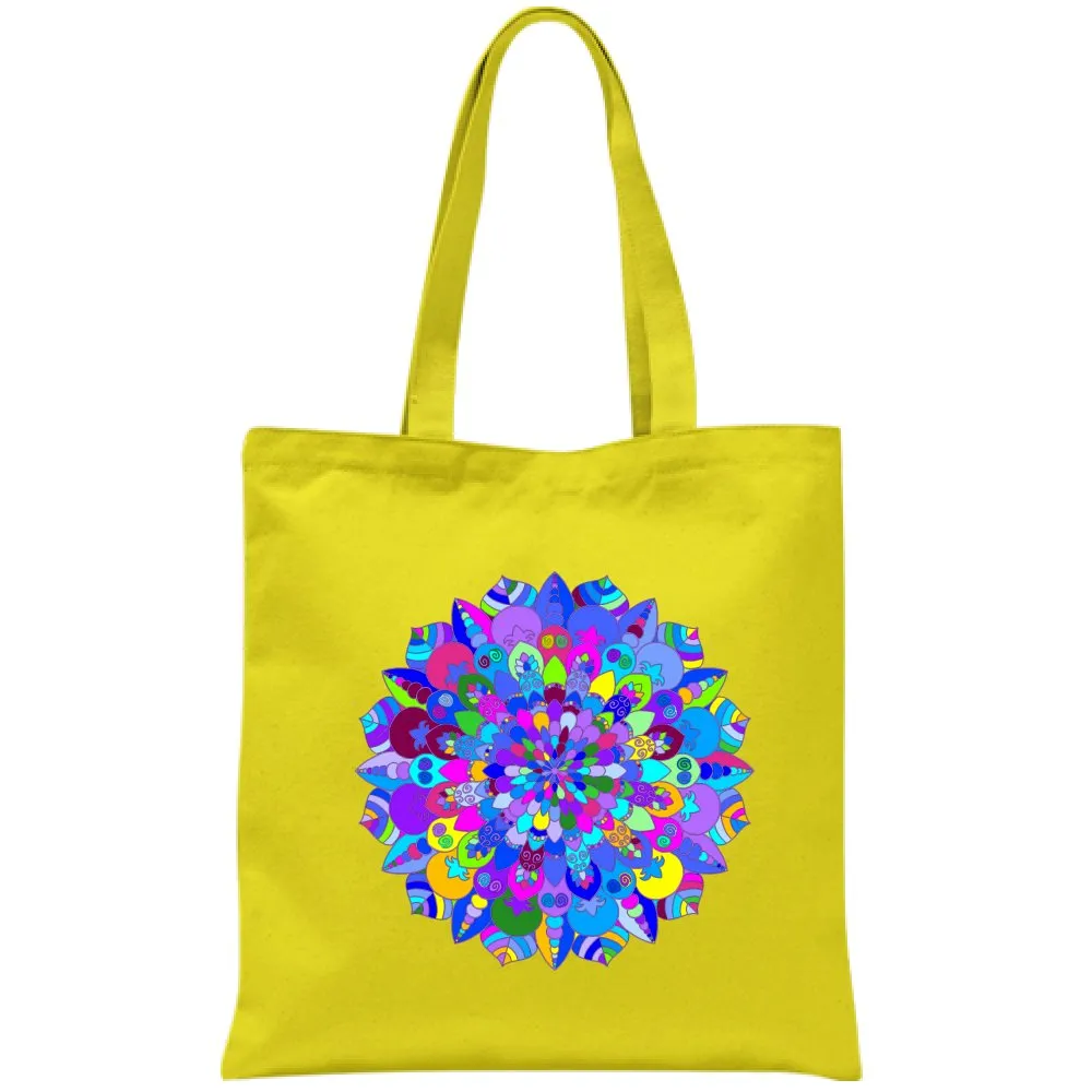 Hand-Drawn Mandala Art Cotton Bag - Mandala Art Design