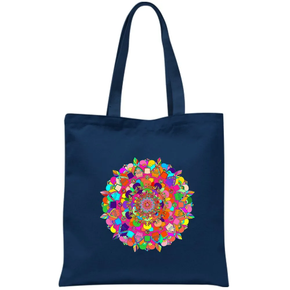 Hand-Drawn Mandala Art Cotton Bag - Stunning Design