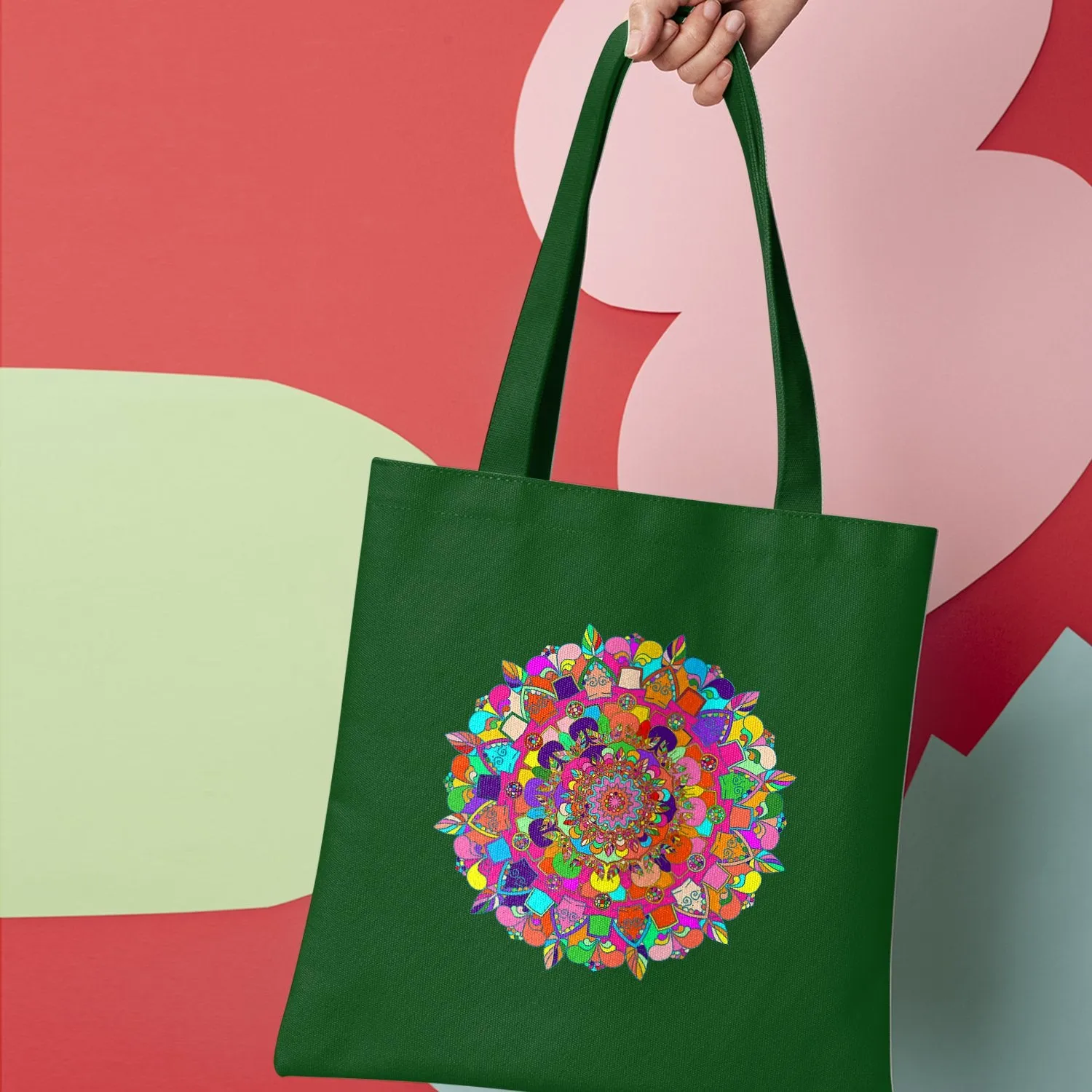 Hand-Drawn Mandala Art Cotton Bag - Stunning Design