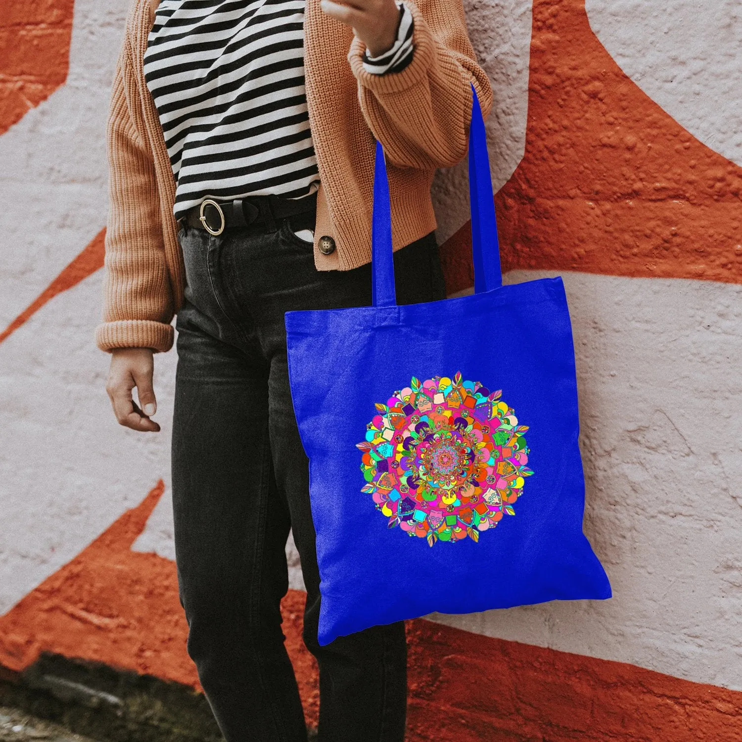 Hand-Drawn Mandala Art Cotton Bag - Stunning Design