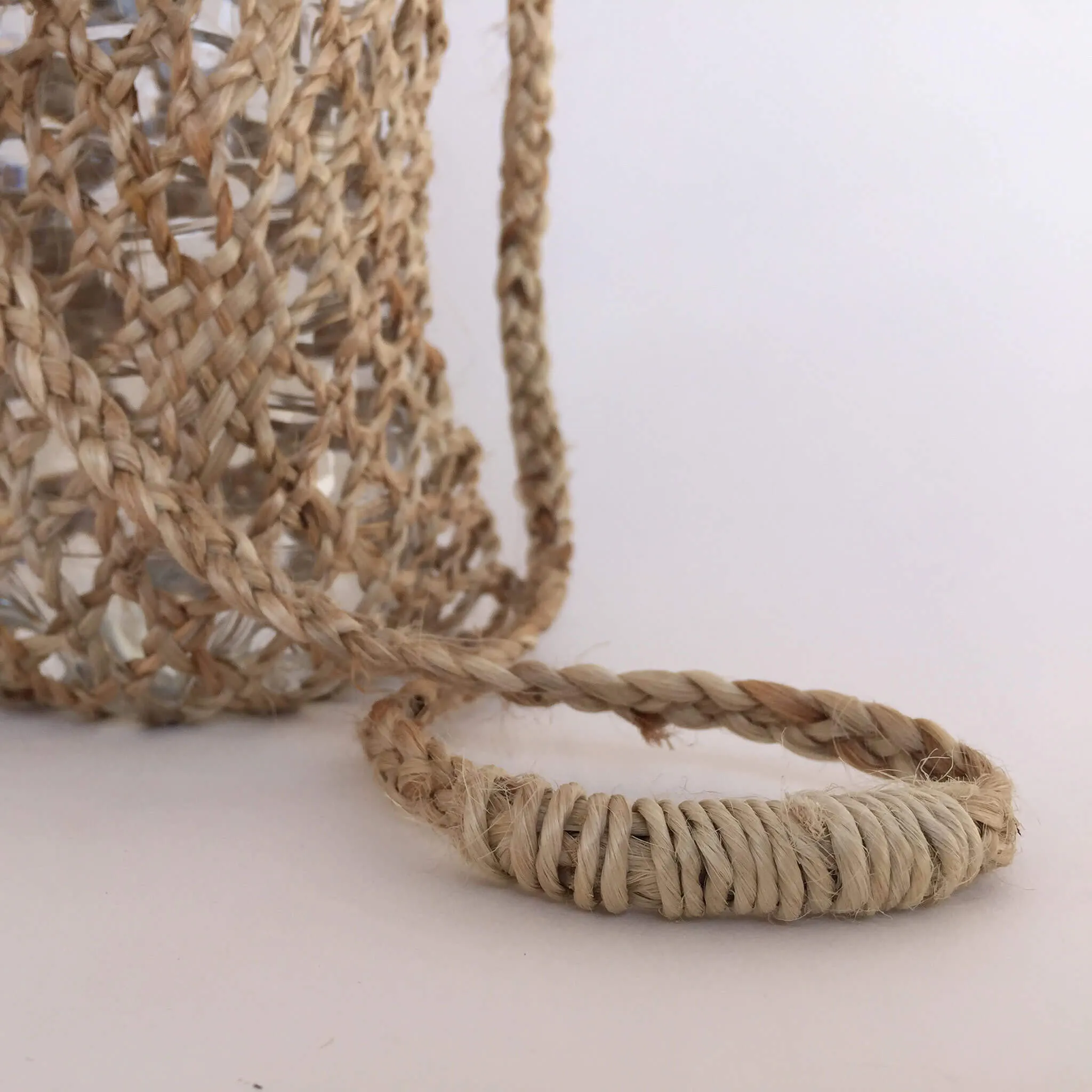 Hand Woven Hyacinth Bottle Holder Bag