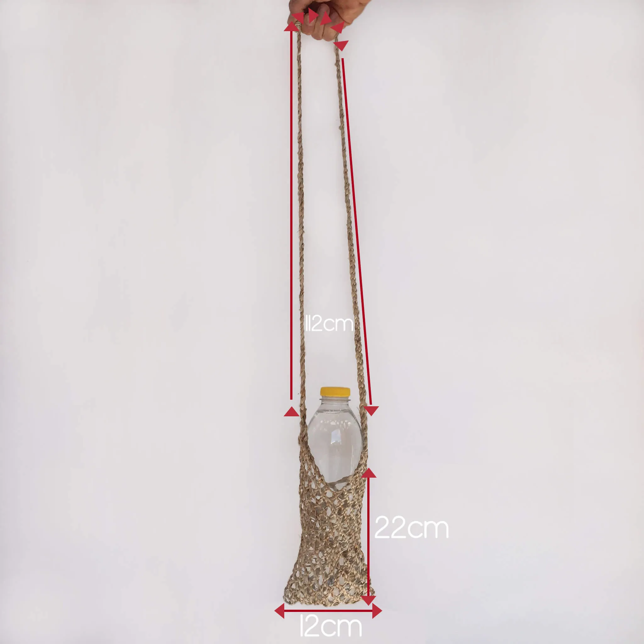 Hand Woven Hyacinth Bottle Holder Bag