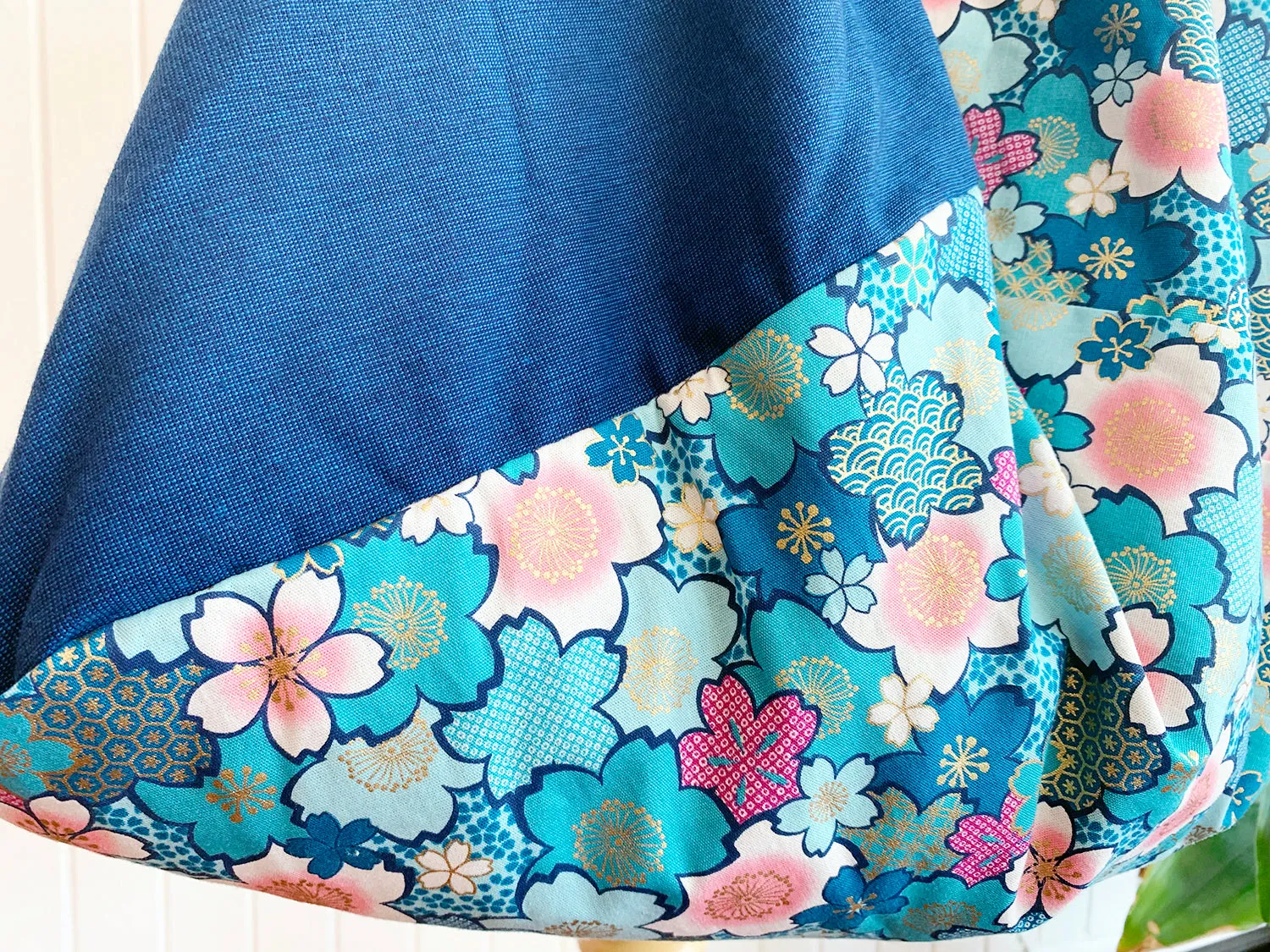 *Handmade* Origami bag | Market bag | Sakura (Teal)