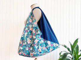 *Handmade* Origami bag | Market bag | Sakura (Teal)