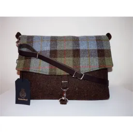 Harris Tweed Bag - Ingleborough Messenger Bag - Brown & MacLeod