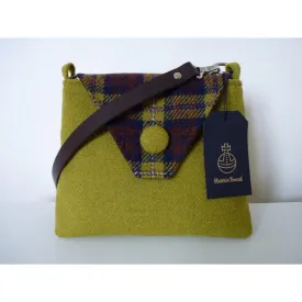 Harris Tweed Bag - Langthwaite Shoulder Bag - Acid Green