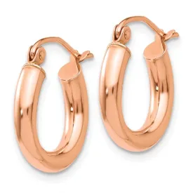 High Polish Gold Hoops 16x3mm