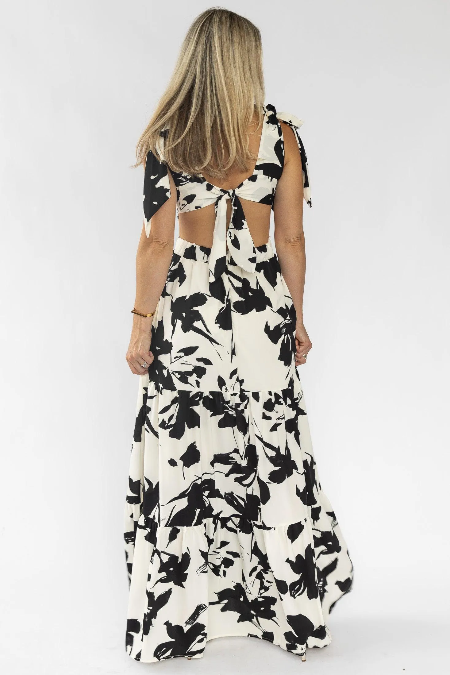 Holden Black Floral Maxi Dress