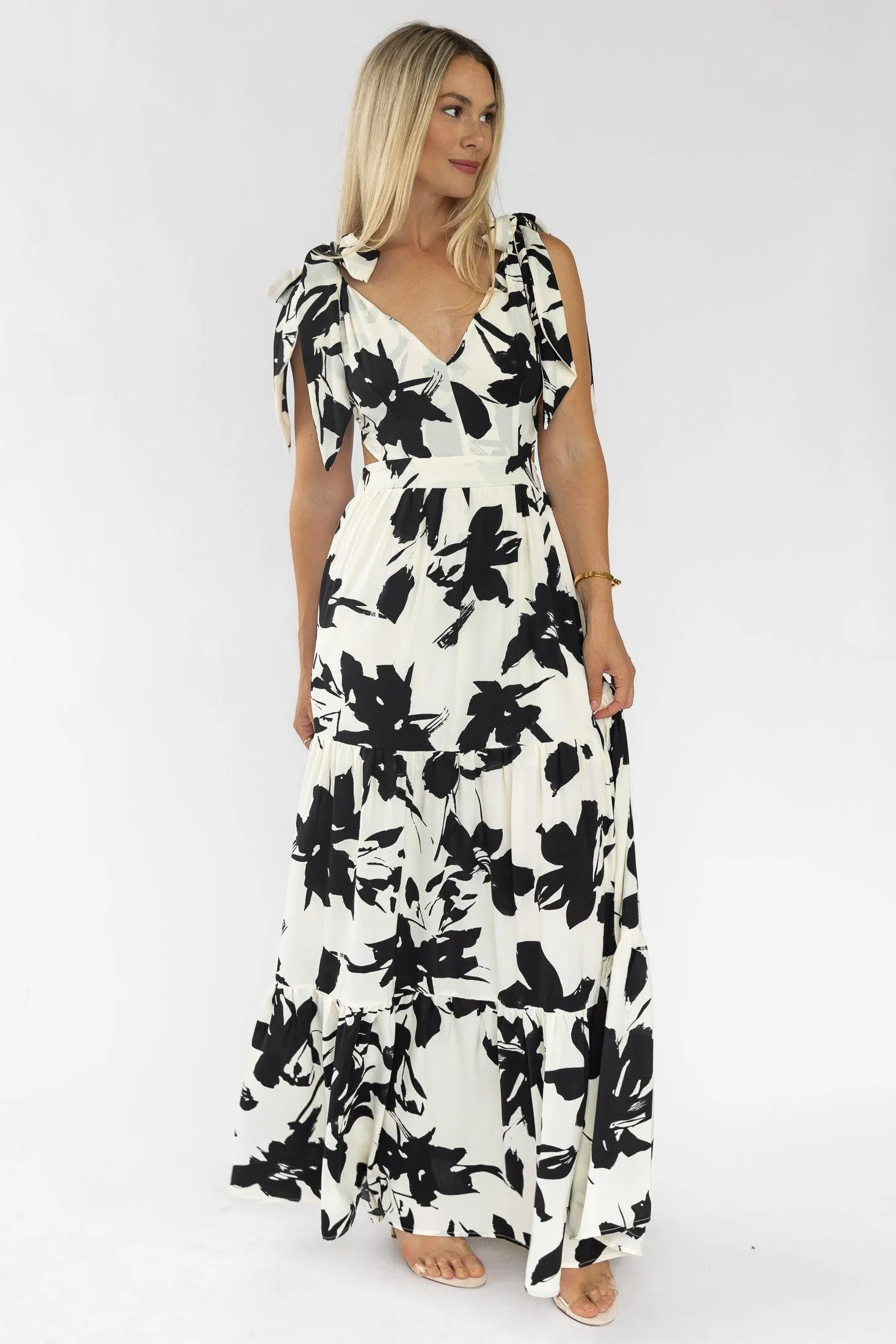 Holden Black Floral Maxi Dress