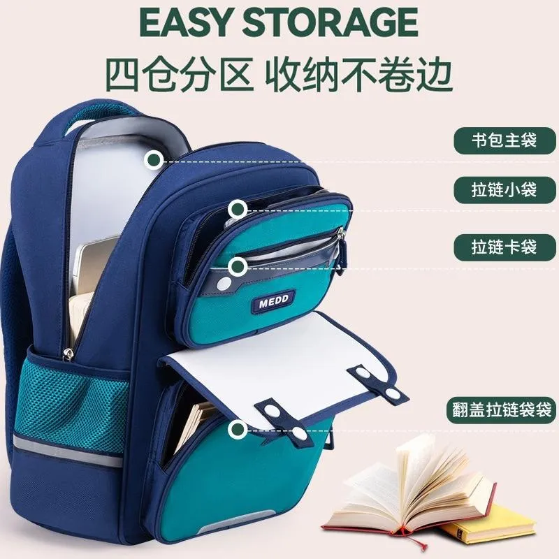 Kids School Backpack Students Bag Canvas Waterproof Laptop Bag | 2819