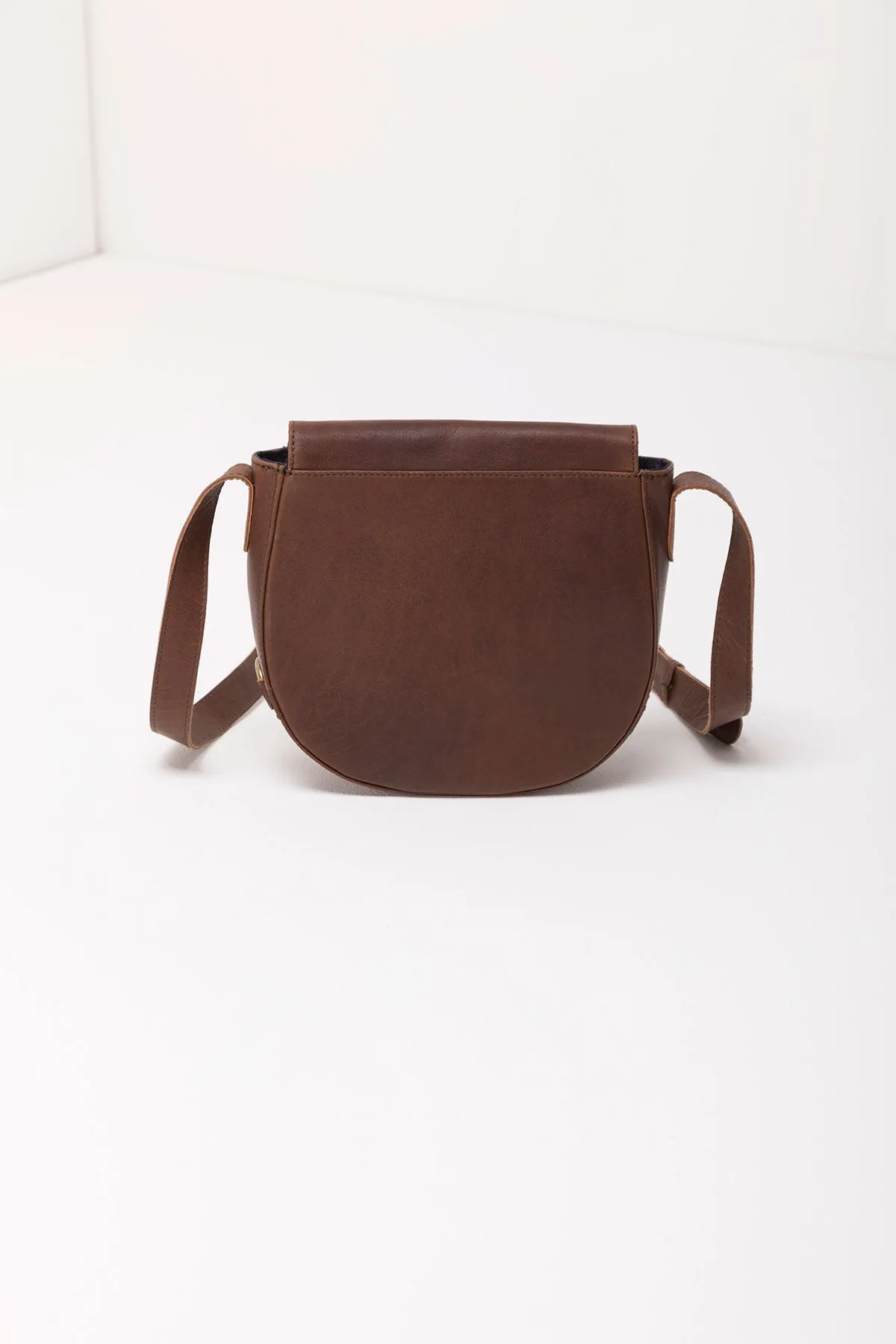 Ladies Leather Saddle Bag - Pippa