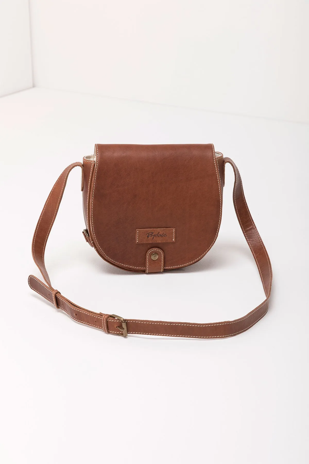 Ladies Leather Saddle Bag - Pippa