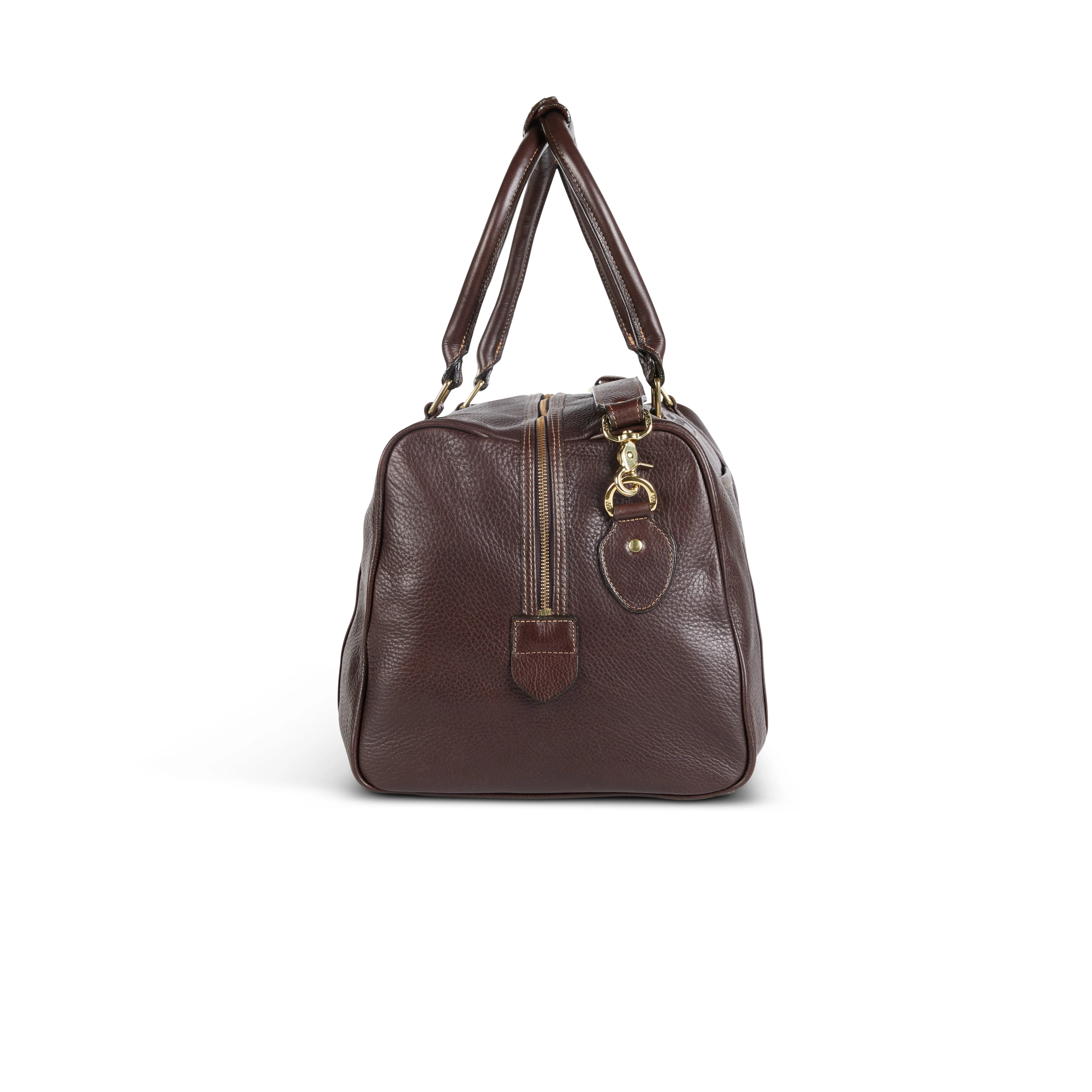 Leather Zipper Top Duffle Bag - Standard