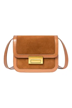 Loeffler Randall Desi Crossbody Bag with Lock in Cacao