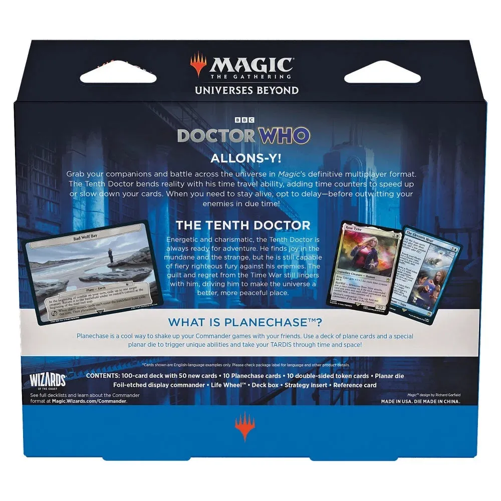 Magic: The Gathering Doctor Who Commander Deck - Masters of Evil (100-Card Deck, 2-Card Collector Booster Sample Pack   Accessories)