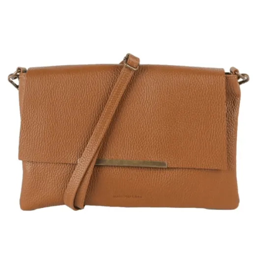 Maison Fanli Leather Crossbody Bag Caramel