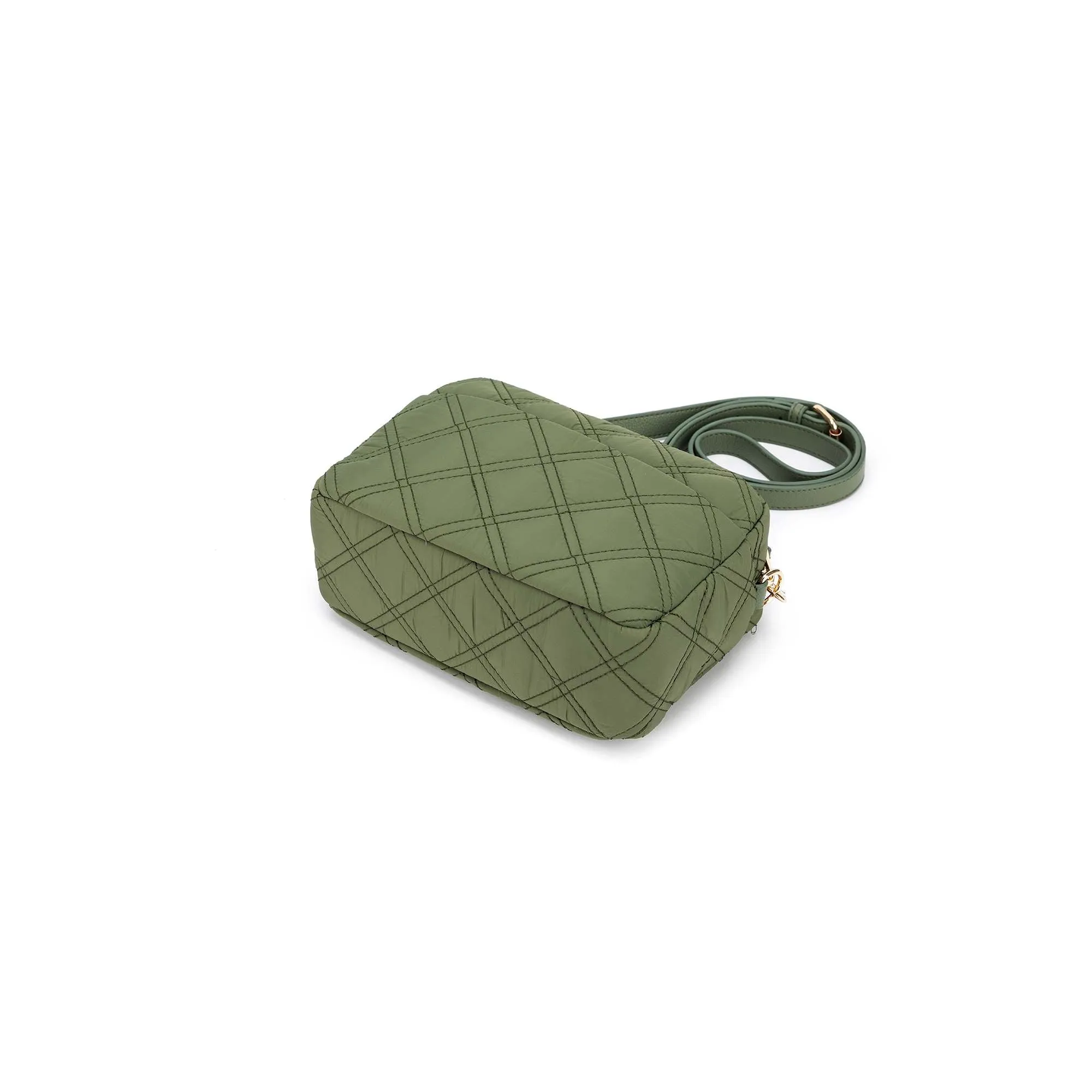 Melrose Quilted Khaki Raven Bag