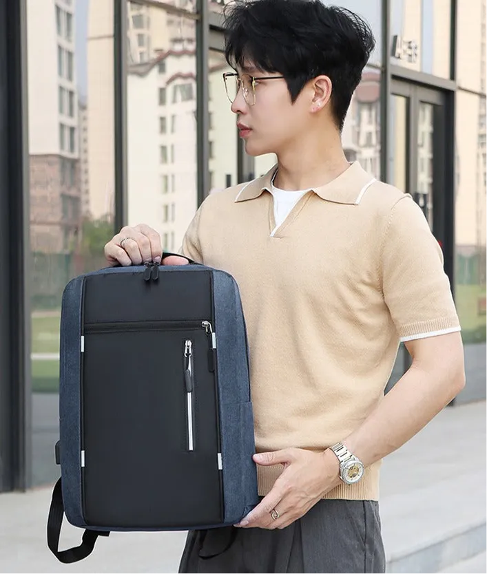 Men Casual Waterproof School Rucksack Bag Polyester Laptop Backpack | 7001