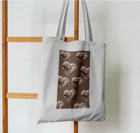 Metallic Hearts Tote Bag