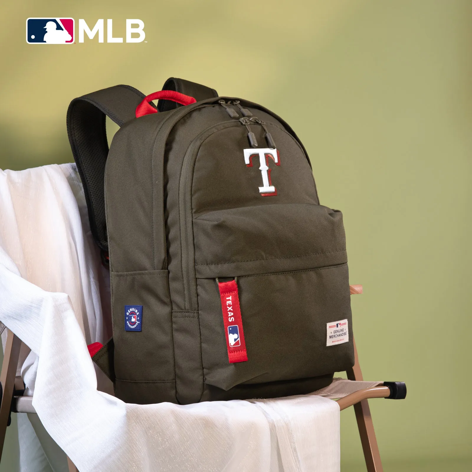 MLB-TX55-355  MLB Texas Rangers Laptop Backpack