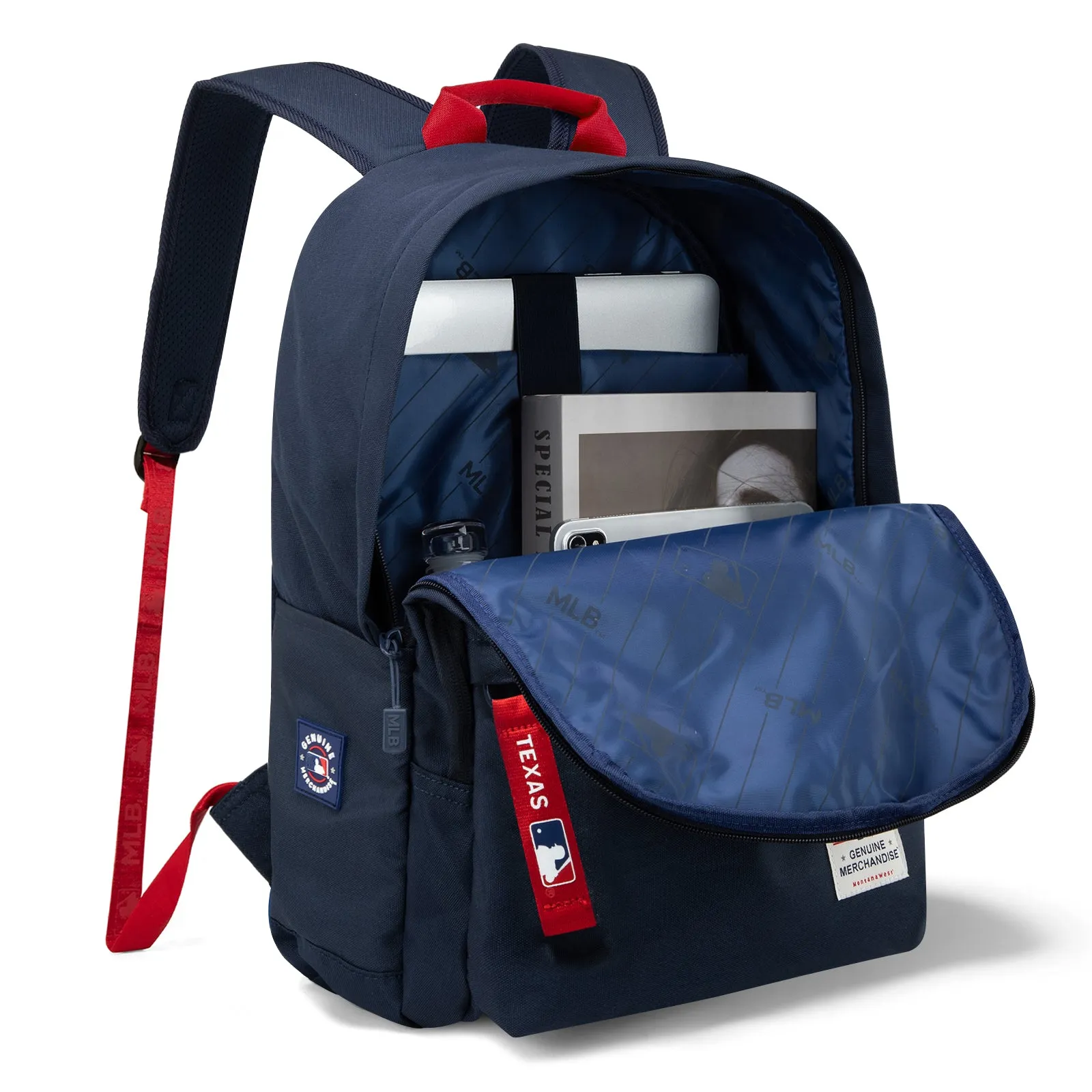 MLB-TX55-355  MLB Texas Rangers Laptop Backpack