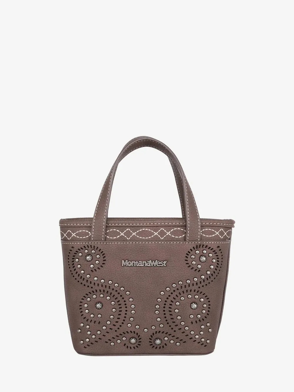 Montana West Laser Cut-out Swirl Crossbody Mini Tote