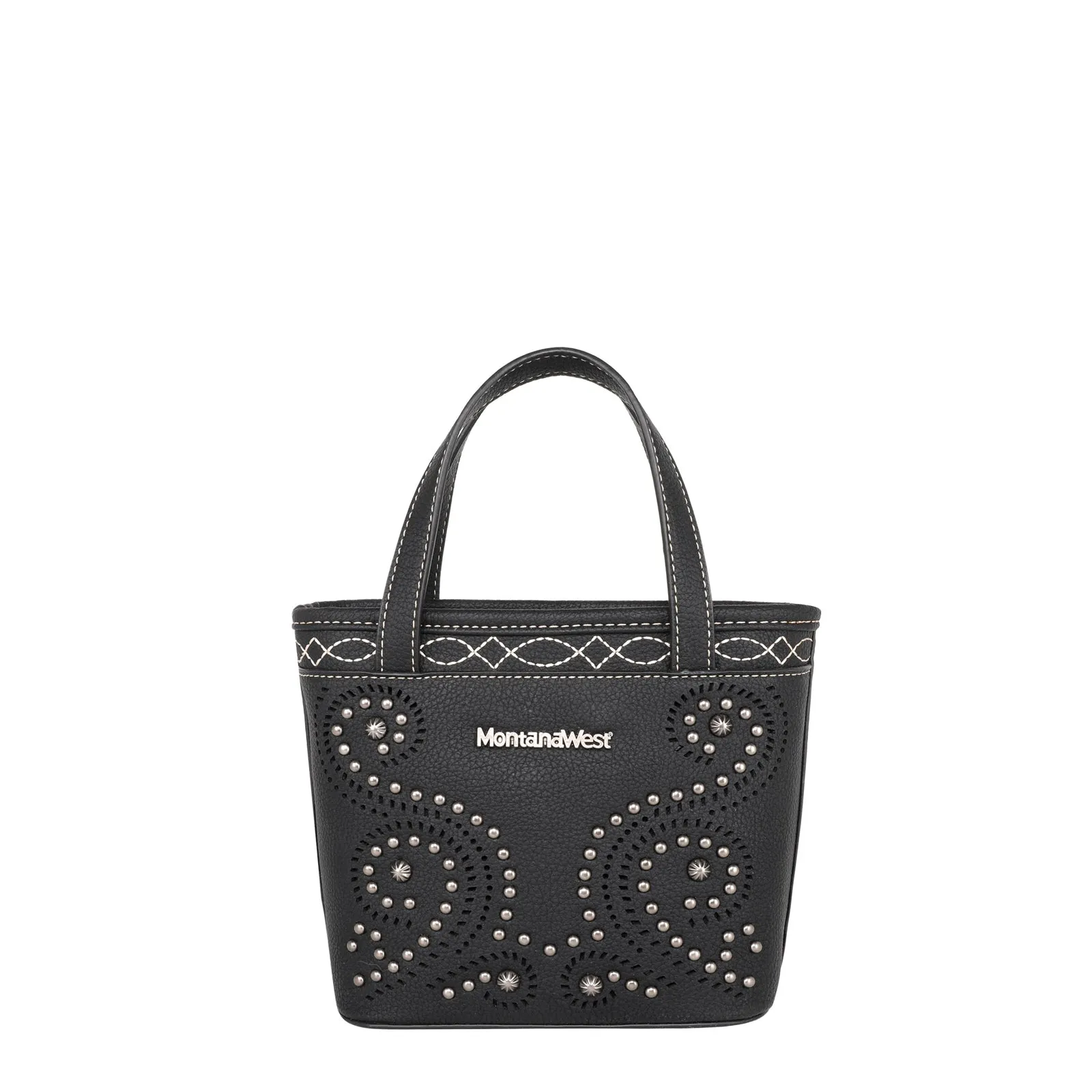 Montana West Laser Cut-out Swirl Crossbody Mini Tote