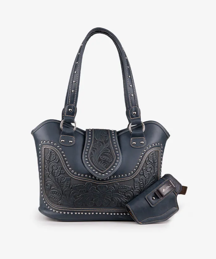 Montana West Tooling Studded Concealed Carry Handbag