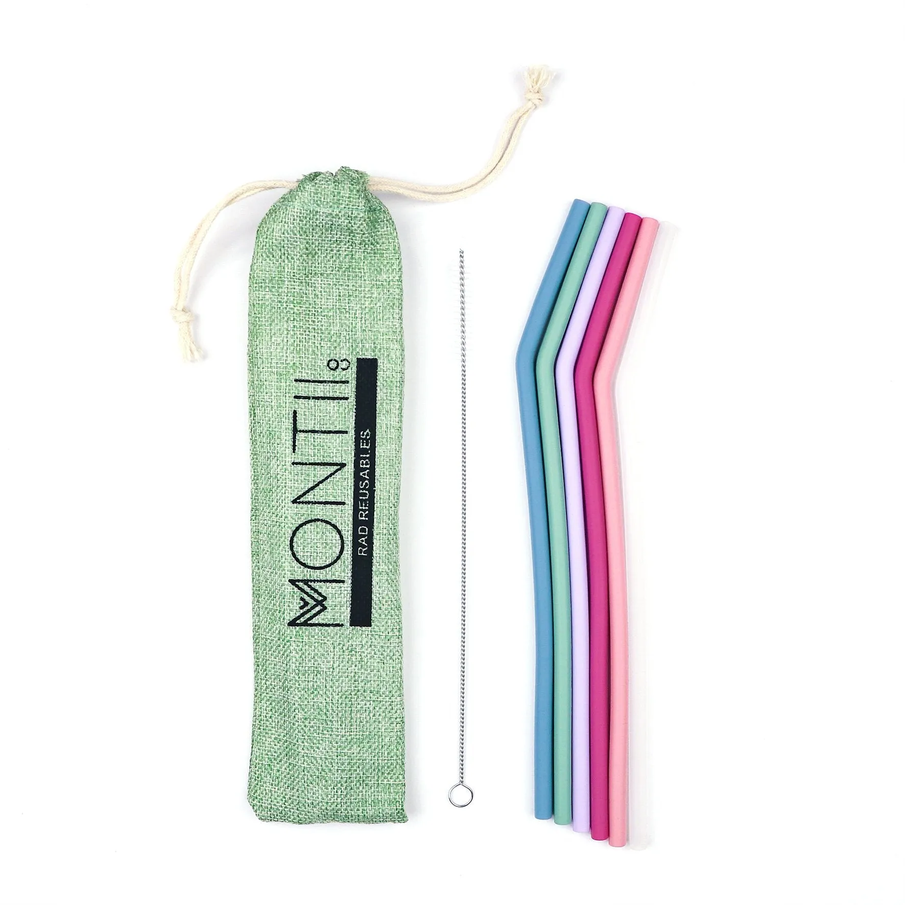 MontiiCo | Silicone Straw Set - Mellow