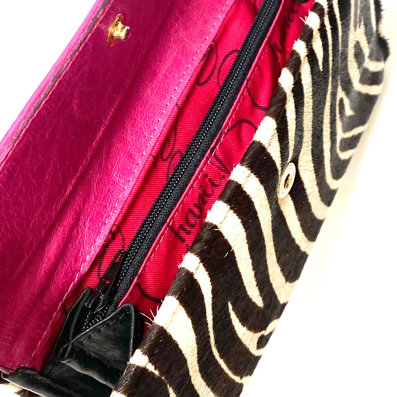 Mula - Zebra Fuchsia wallet