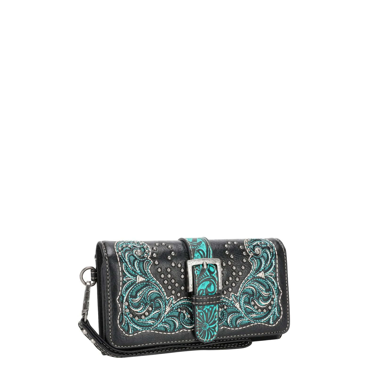 MW1143-W018 Montana West Cut-Out/Buckle Collection Wallet