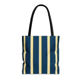 Navy Stripes Tote Bag