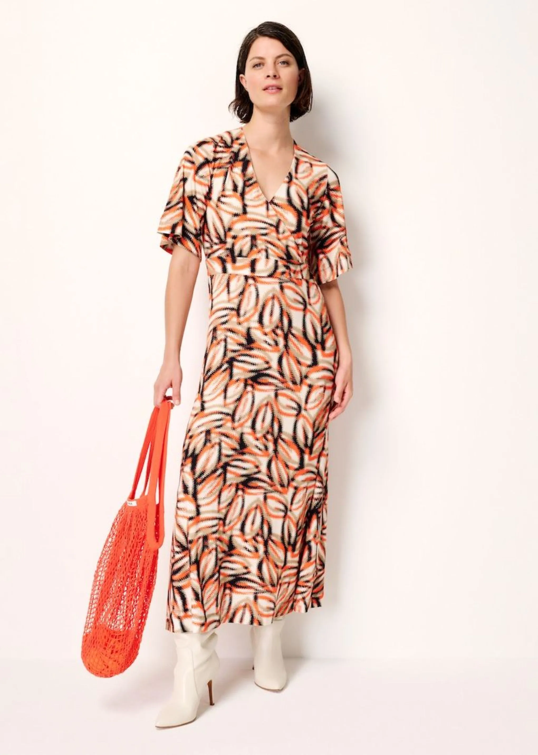 Net Shopping Bag - Flame Coral