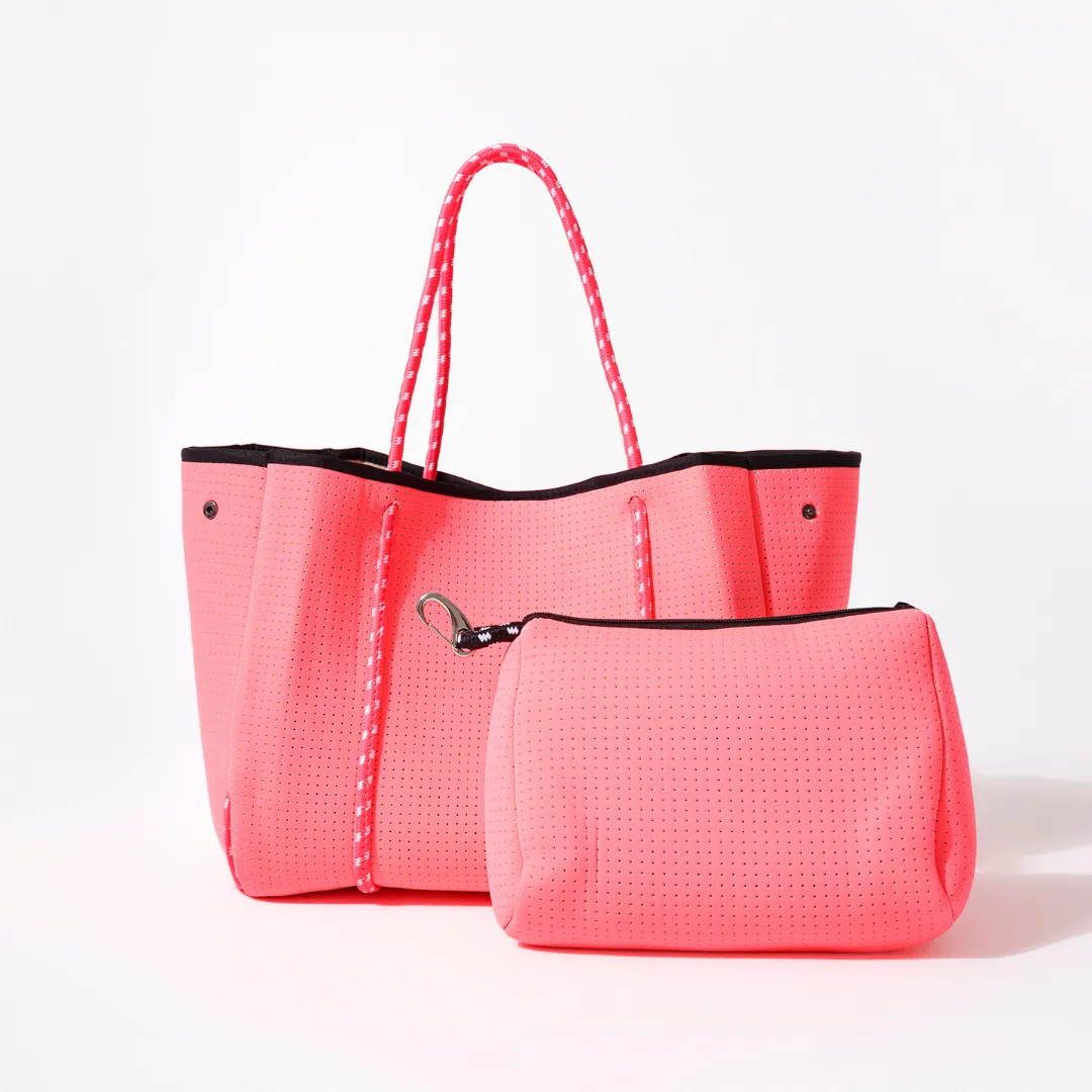 POUCH   EVERYDAY TOTE - NEON PINK