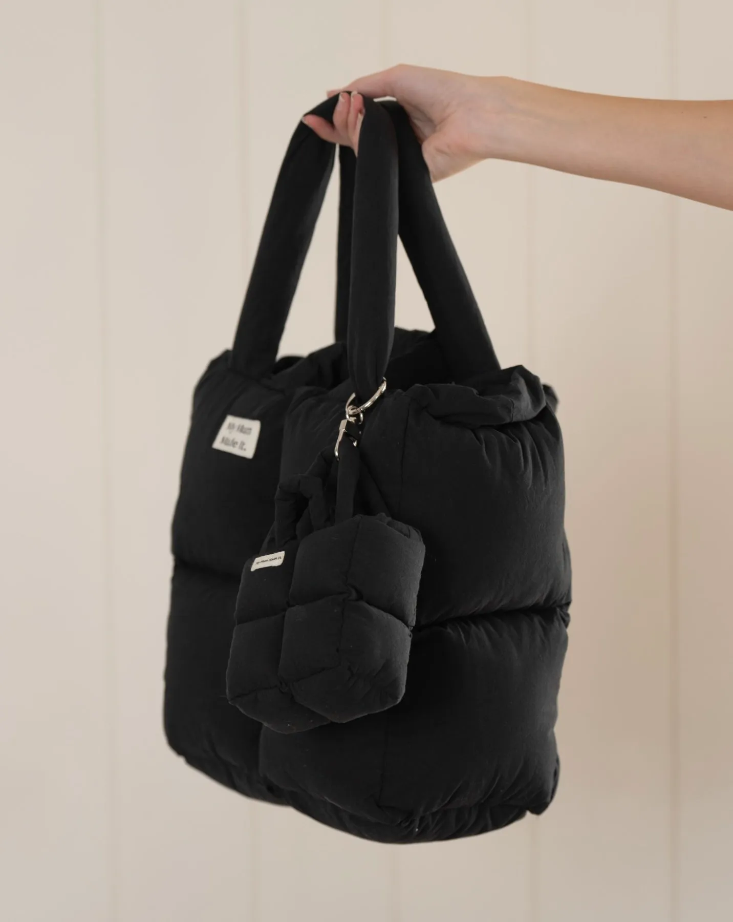 Puffer Mini Keychain Bag - Obsidian