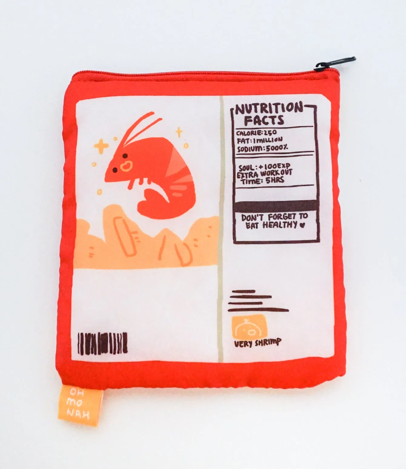 SHRIMP CRACKER reusable shopping bag