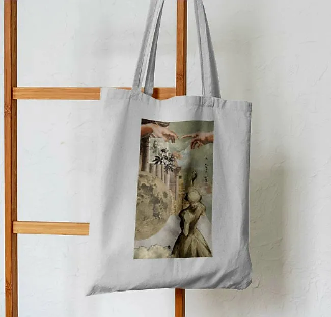 Skybound Aspirations Abstract Tote Bag